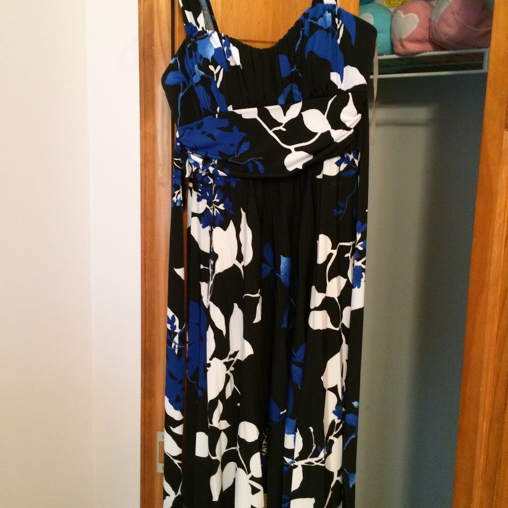 Speechless Size Small Dress Black/Blue/white